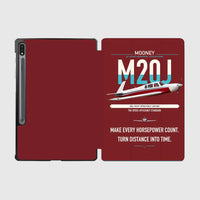 Thumbnail for Mooney M20J 201 design on dark red samsung tablet tablet case