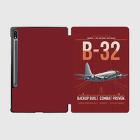 Thumbnail for B-32 Dominator design on dark red samsung tablet tablet case