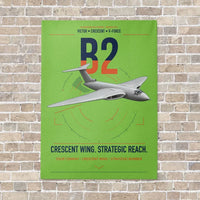 Thumbnail for Handley Page Victor B2 vertical canvas print - no frame - light green background