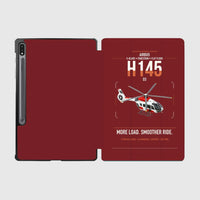 Thumbnail for Airbus H145 D3 design on dark red samsung tablet tablet case