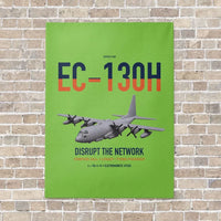 Thumbnail for EC-130H Compass Call vertical canvas print - no frame - light green background