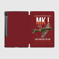 Thumbnail for Hawker Hurricane Mk I design on dark red samsung tablet tablet case