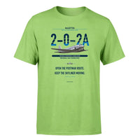 Thumbnail for Martin 2-0-2A design on light green single side