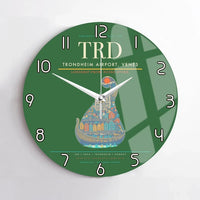 Thumbnail for Trondheim Airport Vrnes TRD Wall-Clock No-Frame - Green