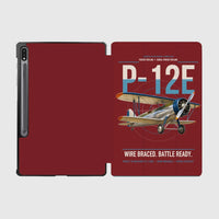 Thumbnail for Boeing P-12E design on dark red samsung tablet tablet case