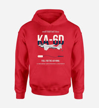 Thumbnail for KA-6D Intruder design on red double-side hoodie, single-side print