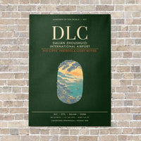 Thumbnail for Dalian Zhoushuizi International Airport DLC - Canvas Framed - Dark Green