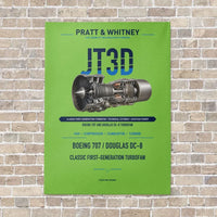 Thumbnail for JT3D vertical canvas print - no frame - light green background