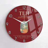 Thumbnail for Tallahassee International Airport TLH Wall-Clock No-Frame - Dark Red
