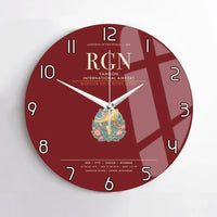 Thumbnail for Yangon International Airport RGN Wall-Clock No-Frame - Dark Red