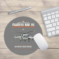 Thumbnail for HAL ALH Dhruv Mk III design on gray round mouse pad