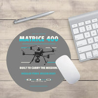 Thumbnail for DJI Matrice 400 design on gray round mouse pad