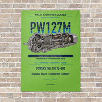 Thumbnail for PW127M vertical canvas print - no frame - light green background