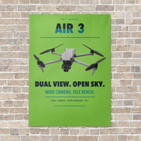 Thumbnail for DJI Air 3 vertical canvas print - no frame - light green background