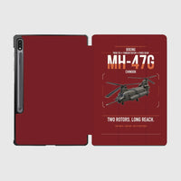 Thumbnail for Boeing MH-47G Chinook design on dark red samsung tablet tablet case