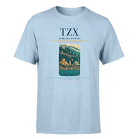 Thumbnail for Trabzon Airport (TZX) T-Shirt single-side front print in Light Blue | trabzon-airport-tzx-double-side-t-shirt