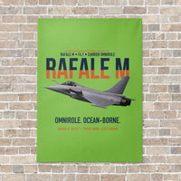 Thumbnail for Dassault Rafale M F4.1 Carrier Omnirole Network vertical canvas print - no frame - light green background