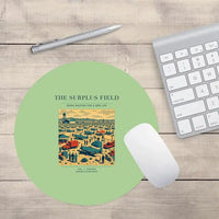 Thumbnail for VINTAGE G4539 - The Surplus Field - Designed Mouse Pads design on lightgreen round