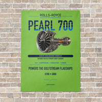 Thumbnail for PEARL 700 vertical canvas print - no frame - light green background