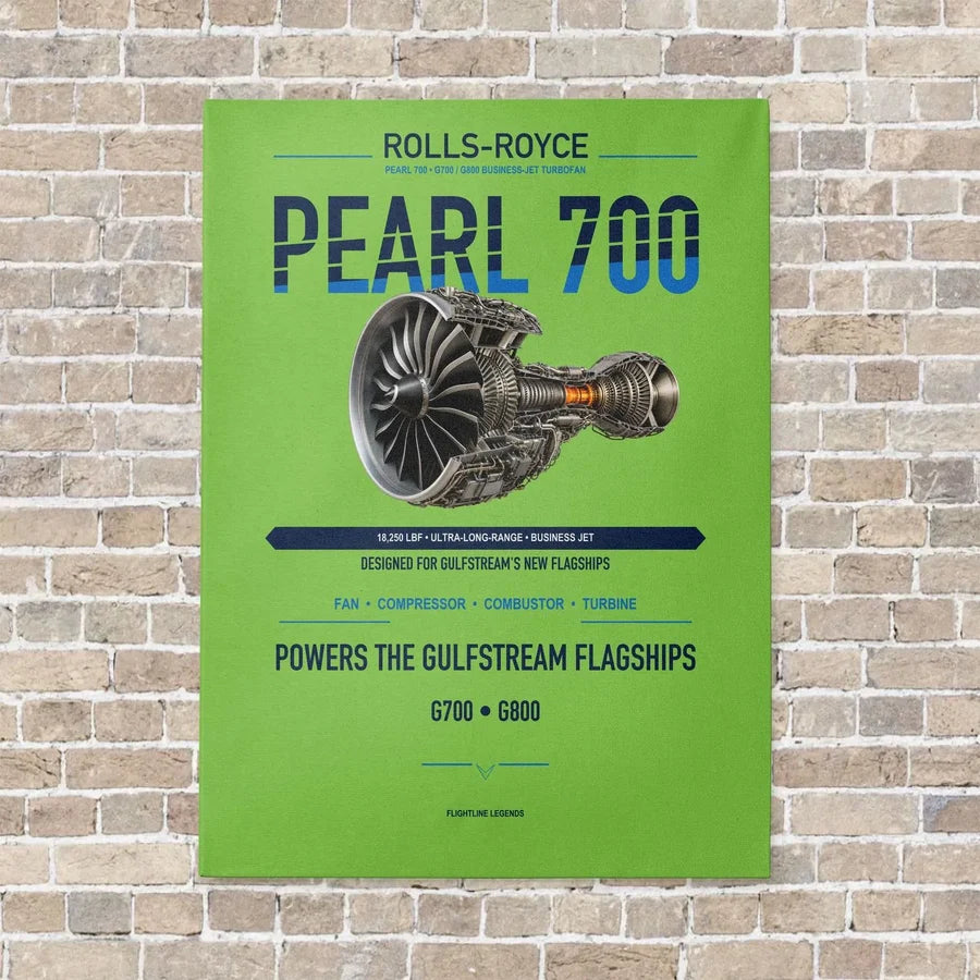 PEARL 700 vertical canvas print - no frame - light green background