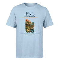 Thumbnail for Pantelleria Airport (PNL) T-Shirt single-side front print in Light Blue | pantelleria-airport-pnl-double-side-t-shirt