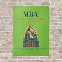 Thumbnail for Moi International Airport MBA — Mombasa vertical canvas print - no frame - light green background