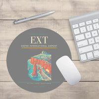 Thumbnail for Exeter International Airport (EXT) design on gray round mouse pad