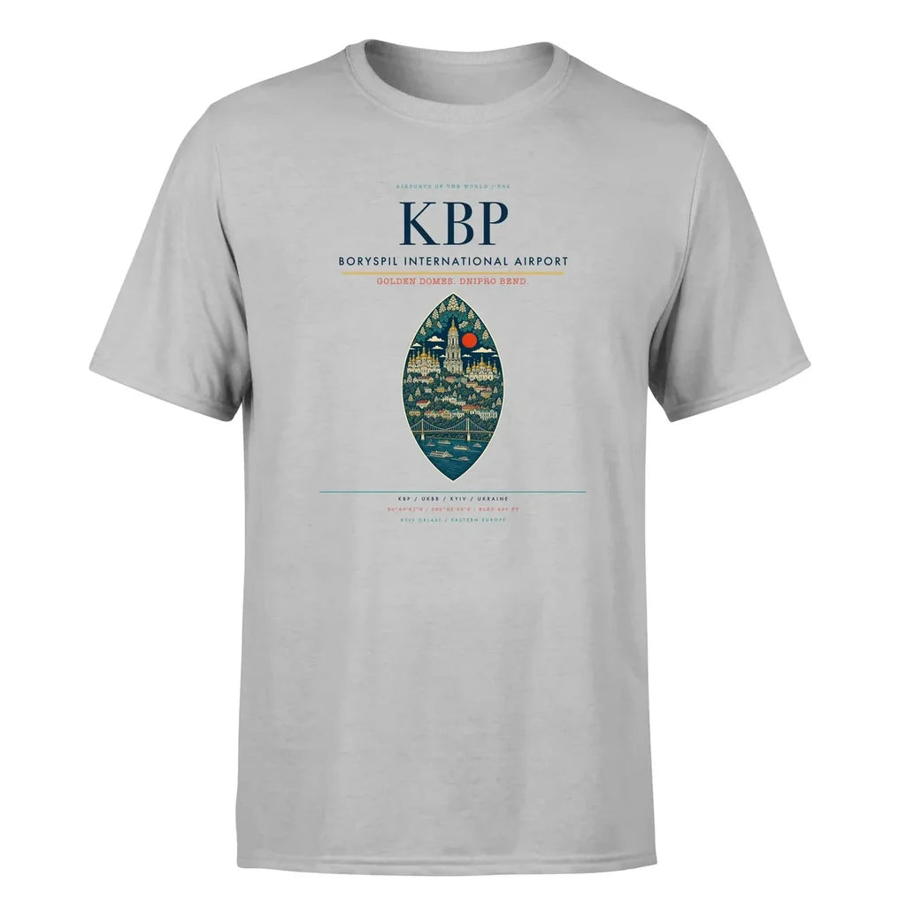 Kyiv Airport (KBP) Premium T-Shirt Light Gray
