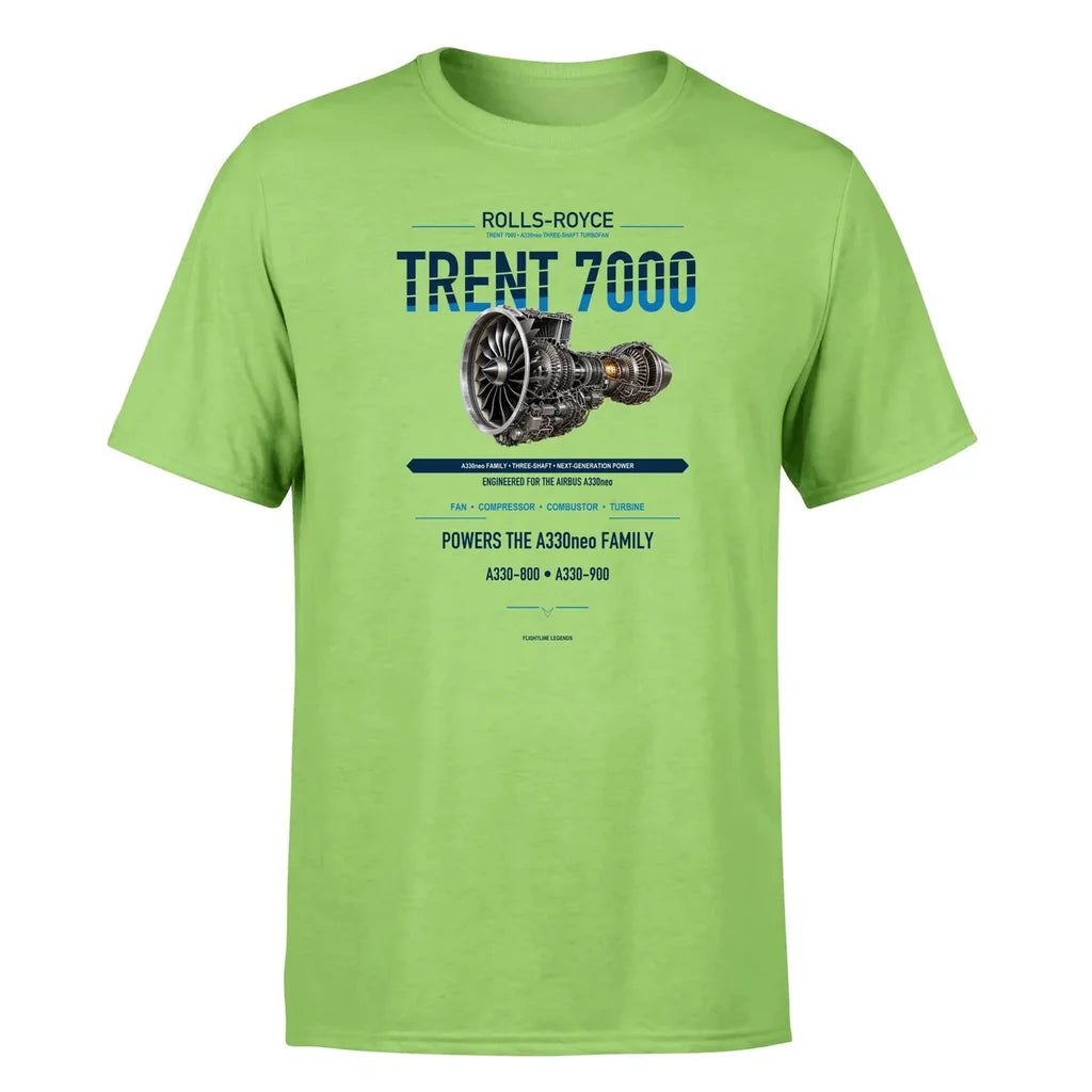 Trent 7000 design on light green single side