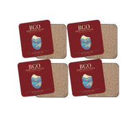 Thumbnail for Bergen Airport Flesland BGO - Seven-Rain Fjord Tapestry - Dark Red