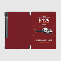 Thumbnail for Airbus H125 design on dark red samsung tablet tablet case