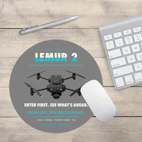 Thumbnail for BRINC LEMUR 2 design on gray round mouse pad