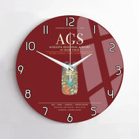Thumbnail for Augusta Regional Airport at Bush Field AGS Wall-Clock No-Frame - Dark Red