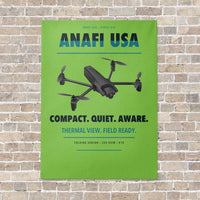 Thumbnail for Parrot ANAFI USA vertical canvas print - no frame - light green background
