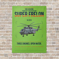 Thumbnail for Sud Aviation SA 321G Super Frelon vertical canvas print - no frame - light green background