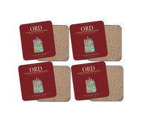 Thumbnail for Chicago O'Hare International Airport ORD - Dark Red