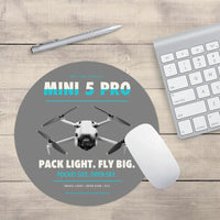 Thumbnail for DJI Mini 5 Pro design on gray round mouse pad