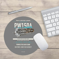 Thumbnail for PW150A design on gray round mouse pad