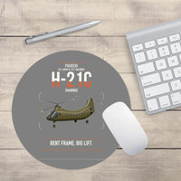 Thumbnail for Piasecki H-21C Shawnee design on gray round mouse pad