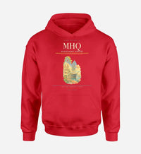 Thumbnail for Mariehamn Airport (MHQ) design on red hoodie single-side print