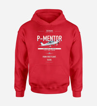Thumbnail for Tecnam P-Mentor design on red double-side hoodie, single-side print