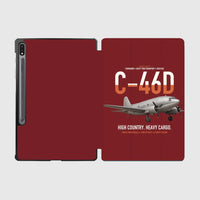 Thumbnail for C-46D Commando design on dark red samsung tablet tablet case
