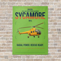 Thumbnail for Bristol Sycamore HR14 vertical canvas print - no frame - light green background
