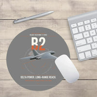 Thumbnail for Avro Vulcan B2 design on gray round mouse pad