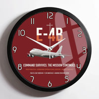 Thumbnail for E-4B Nightwatch design on dark red framed wall clock