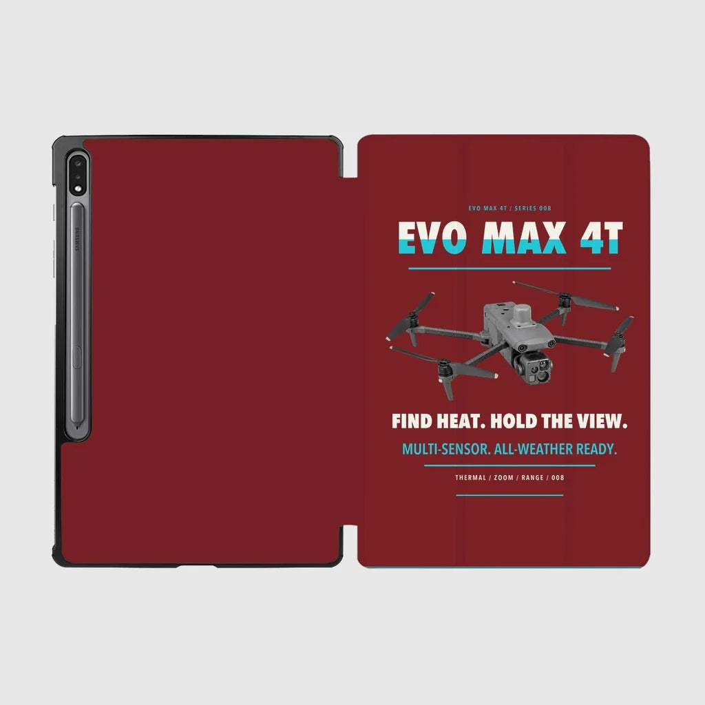 Autel EVO Max 4T design on dark red samsung tablet tablet case