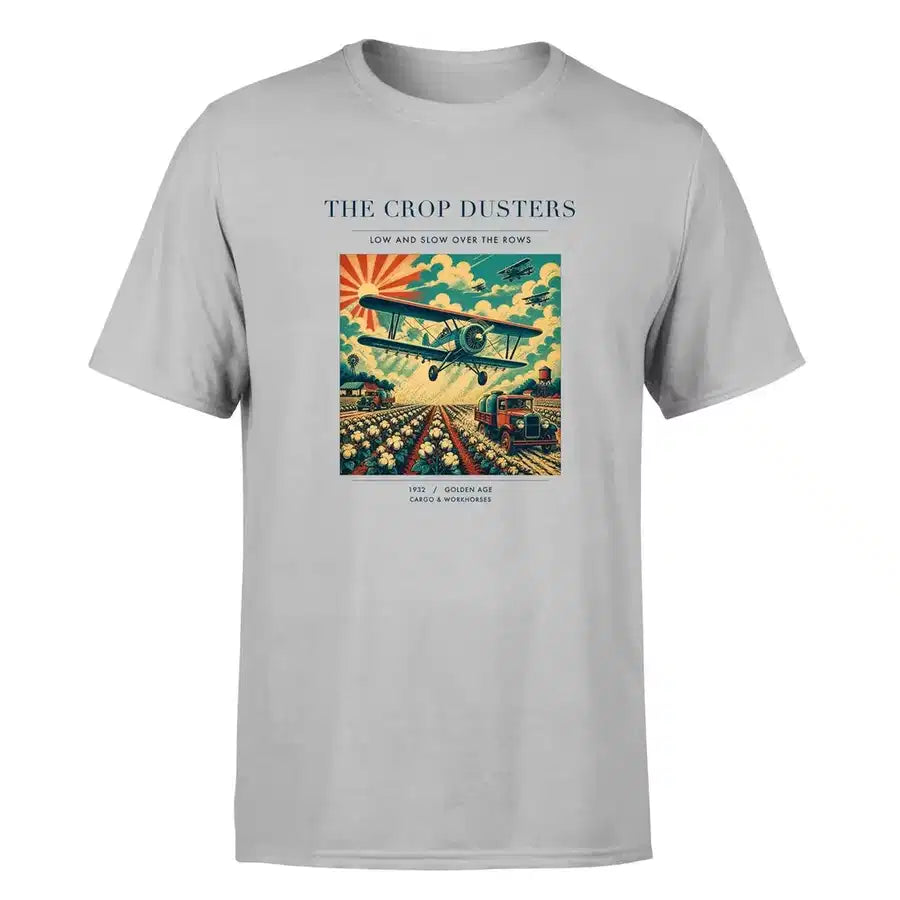 VINTAGE G4027 - The Crop Dusters - Premium T-Shirt design on lightgray premium t shirt