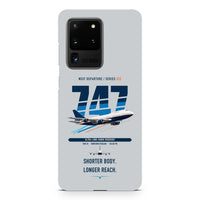 Thumbnail for Boeing 747SP design on samsung case - light gray