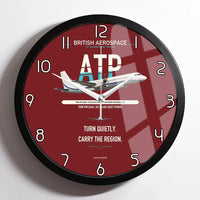 Thumbnail for British Aerospace ATP design on dark red framed wall clock