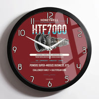 Thumbnail for HTF7000 design on dark red framed wall clock